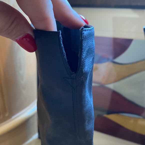 DONATED Bass-Melanie size 7M black, 3” heeled boots - Picture 6 of 8